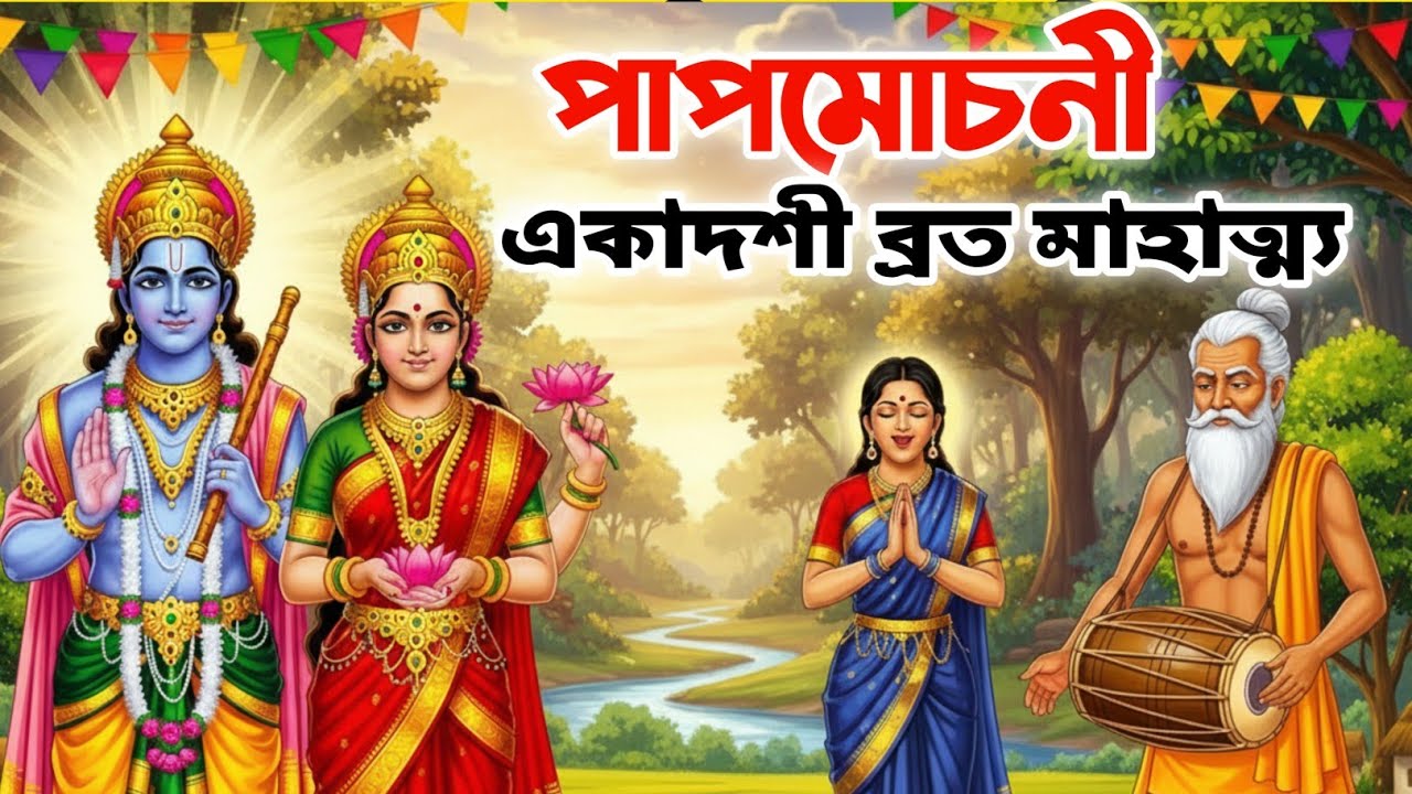 পাপমোচনী একাদশী ব্রত কথা |Papmochoni Ekadashi Vrat Katha | Papmochani Ekadashi Vrat Mahattma