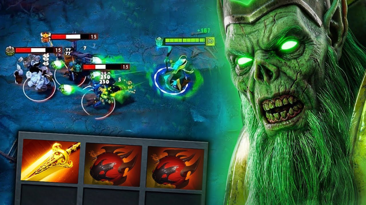Unkillable Necrophos with x2 Hearts🔥🔥🔥43Kills Raid Boss Mode | Dota 2