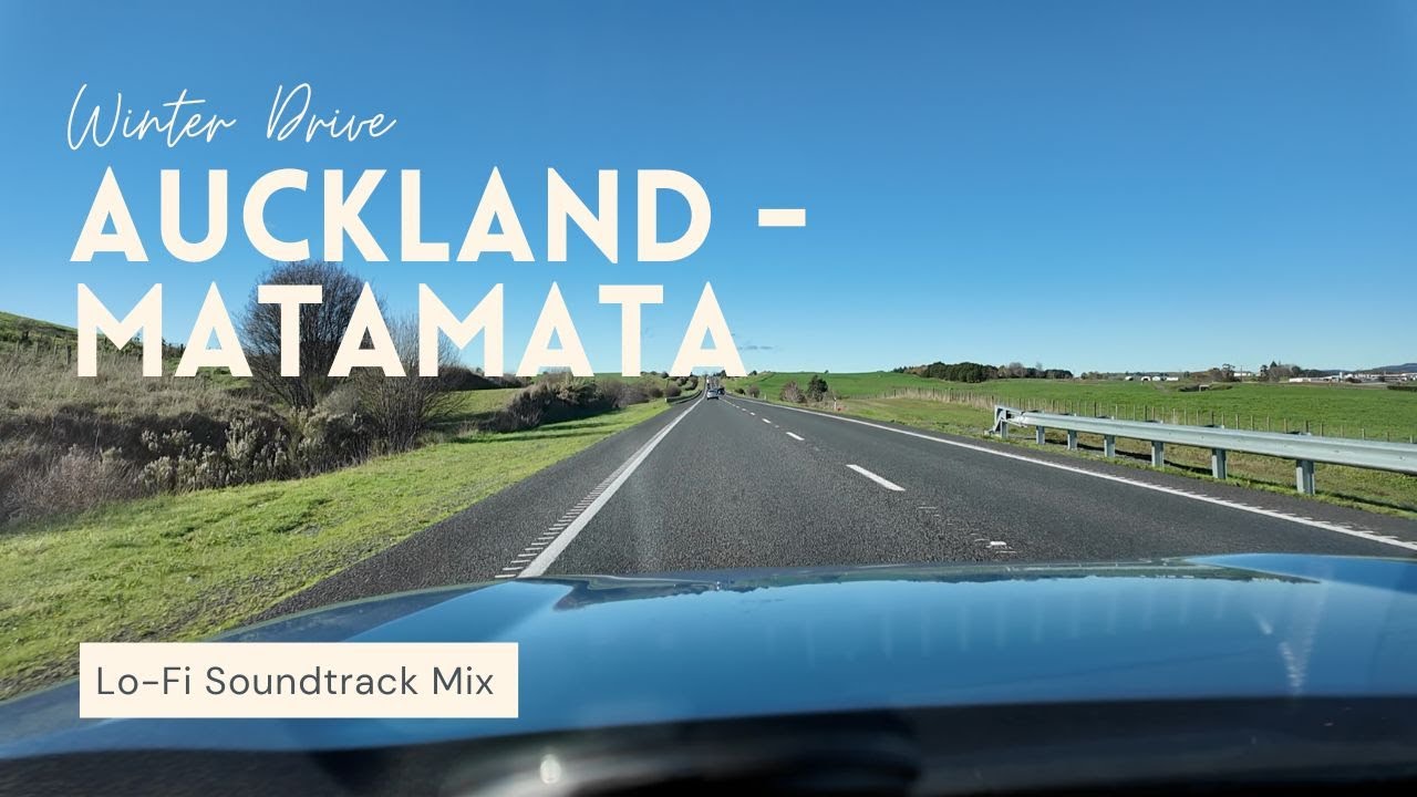 New Zealand - Scenic Full Drive - Auckland Airport to Matamata (Hobbiton!)