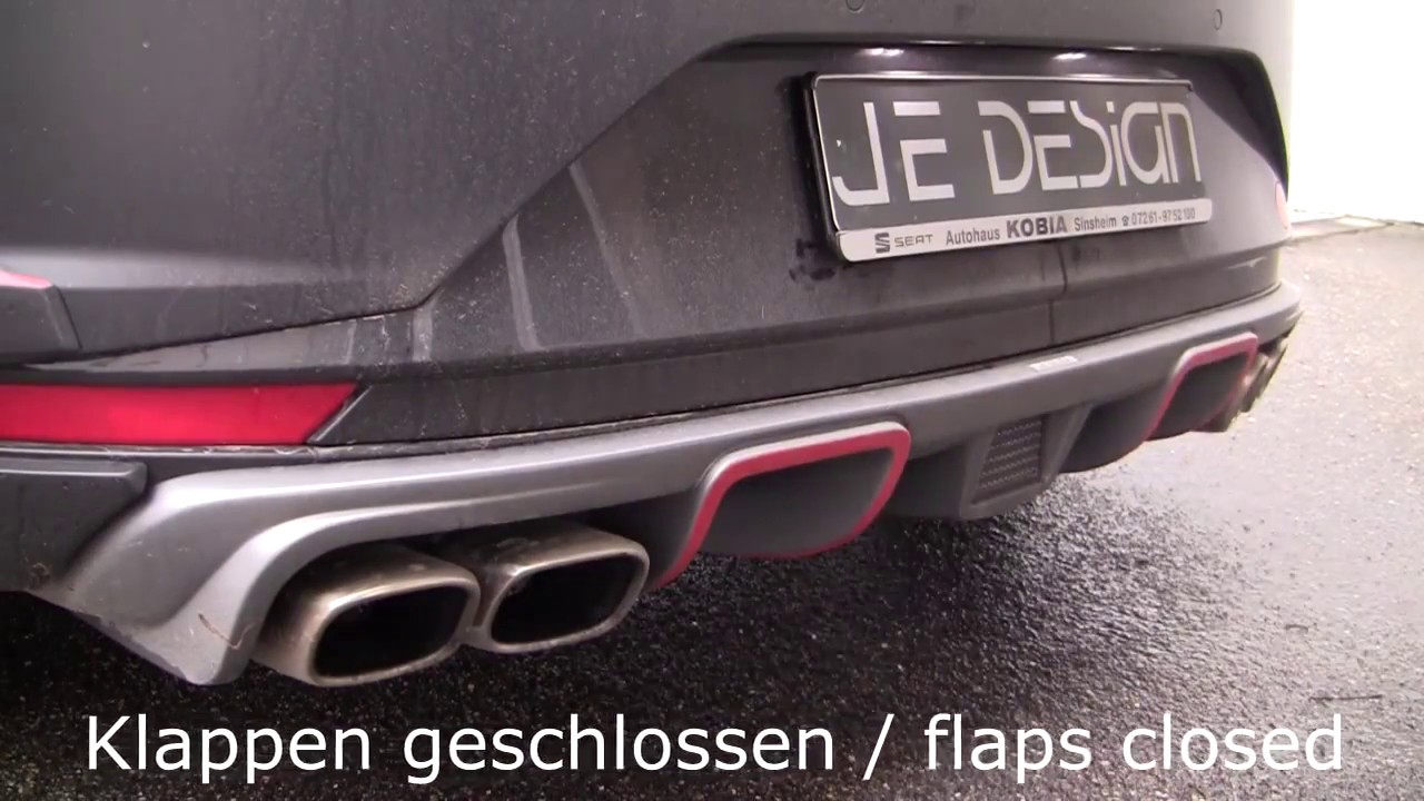 JE DESIGN Klappenauspuff für Seat Leon 5F Cupra mit EG-Genehmigung