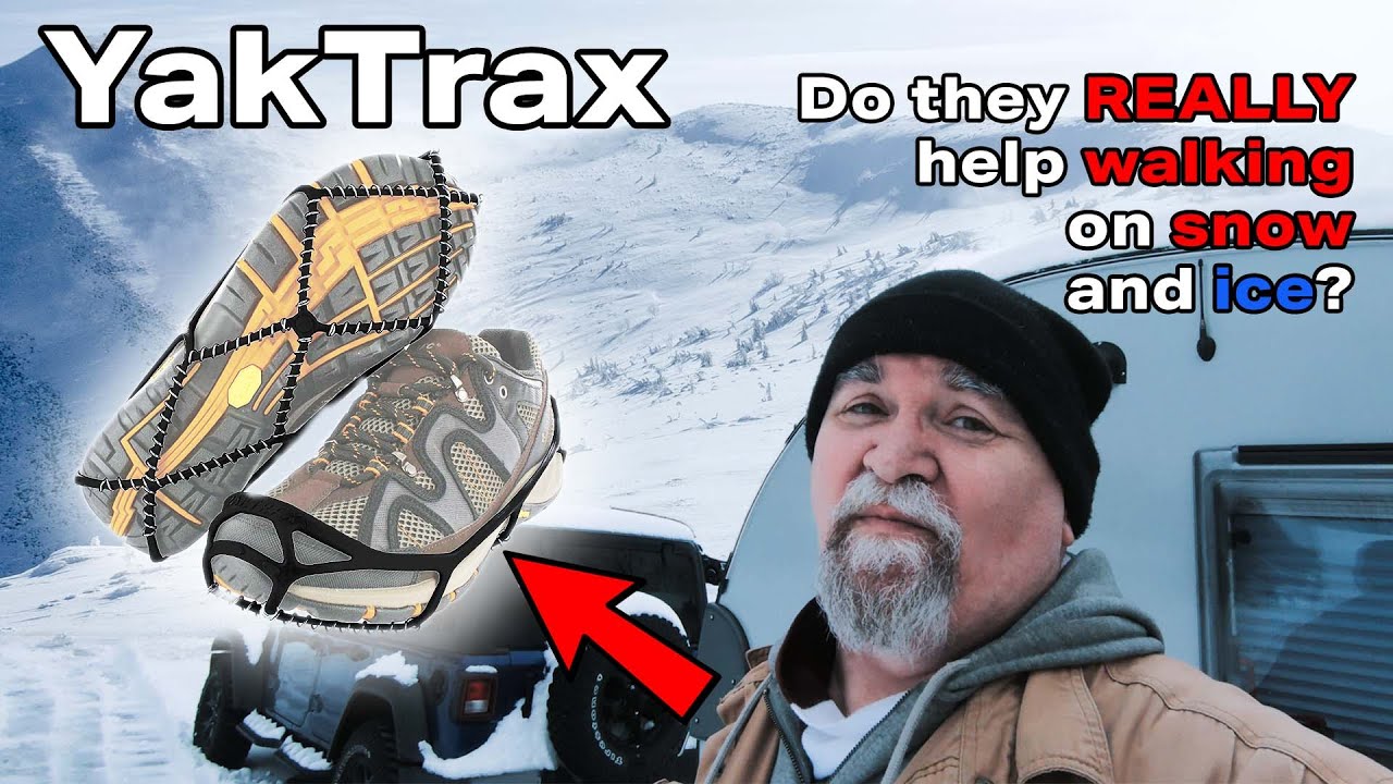 Обзор и тестирование шипов YakTrax Walk Traction на снегу и льду @YaktraxIceTraction