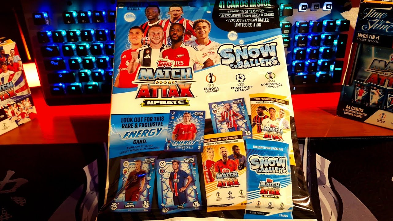 OTWIERAMY  SNOW BALLERS MATCH ATTAX 24/25 CZY TRAFIMY RZADKĄ KARTĘ ENERGY? #matchattax