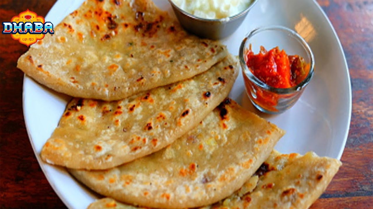 Aloo Paratha Recipe - Dhaba Style Punjabi Aloo Paratha