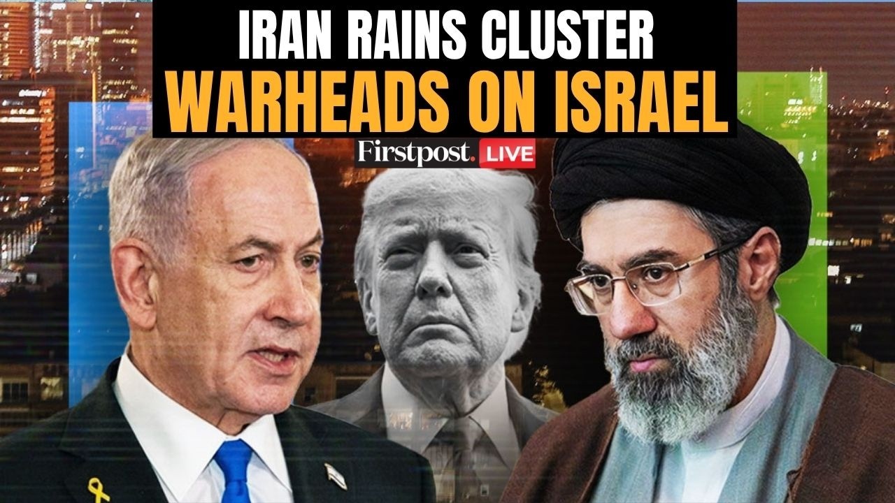 Israel Iran War LIVE: Iran Fires Missiles with Cluster Warheads at Israel | US Iran War | Firstpost