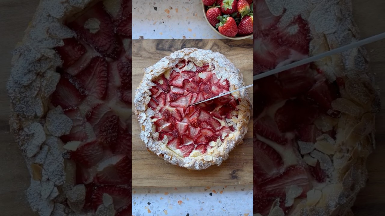 How to make a Strawberry Cheesecake Galette with Fillo Pastry
