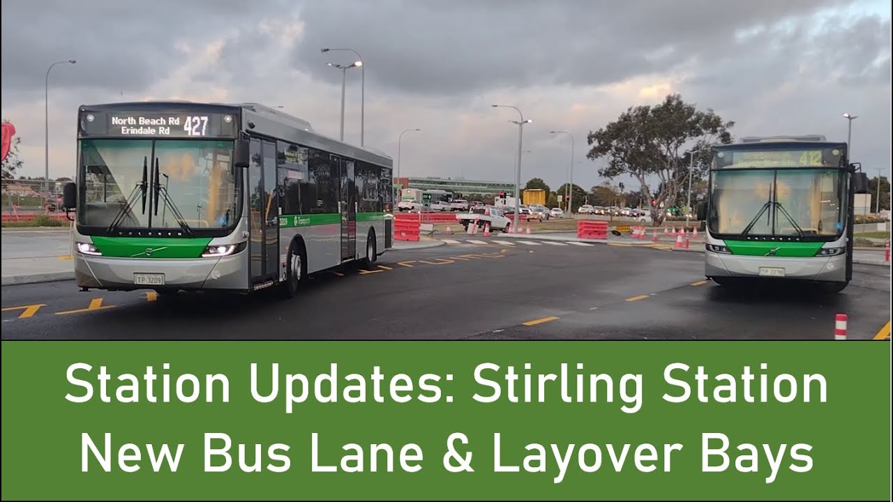 Stirling Station Update 2: New Bus Lane and Layover Bays