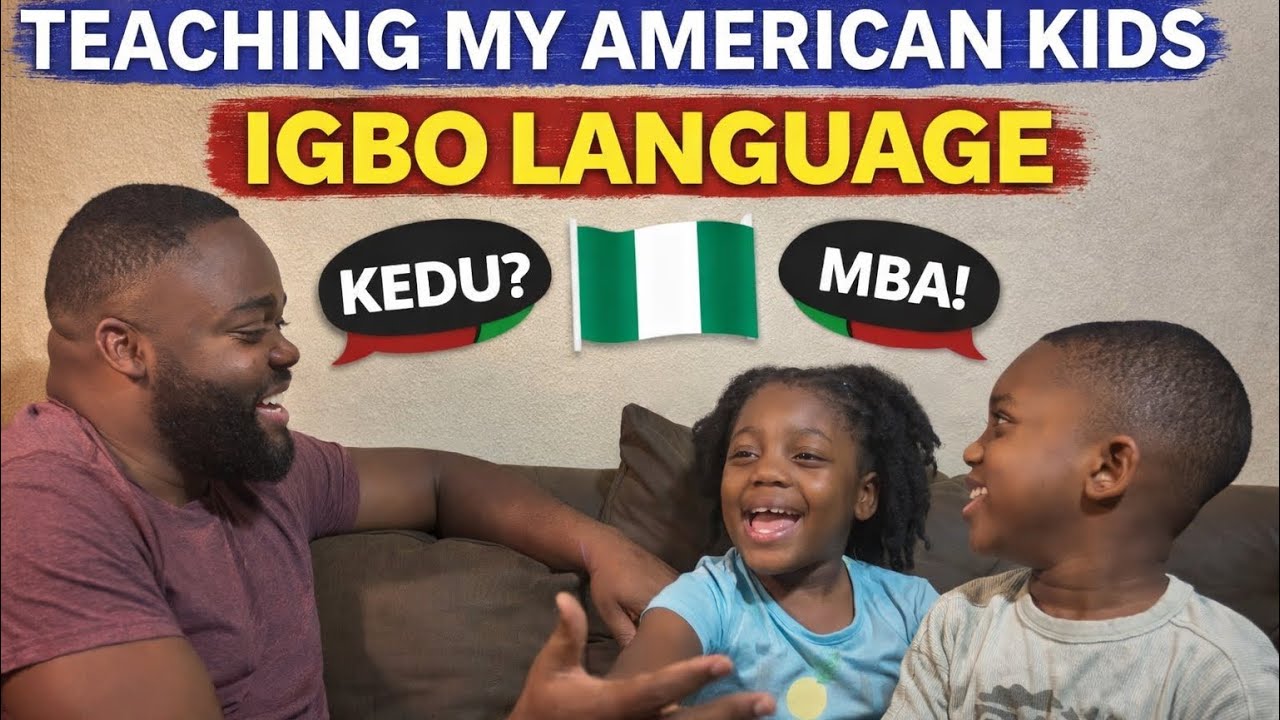 Обучаю своих американских детей языку игбо 🇳🇬 | Могут ли они на нём говорить? 😳