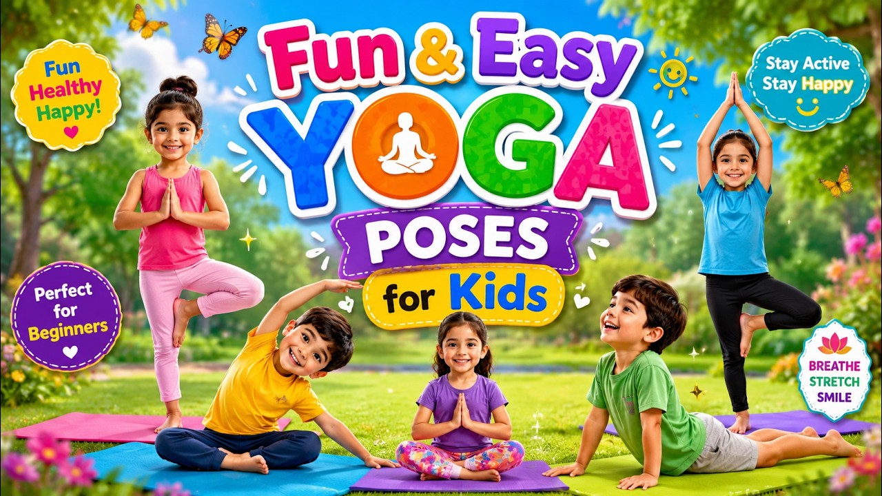 Fun & Easy Yoga Poses for Kids | Healthy Growth & Relaxation #childrenshealth #kidsyoga