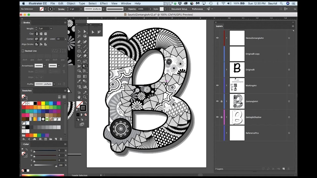 1200 Guide 5 • Zentangle Assignment Movie 1