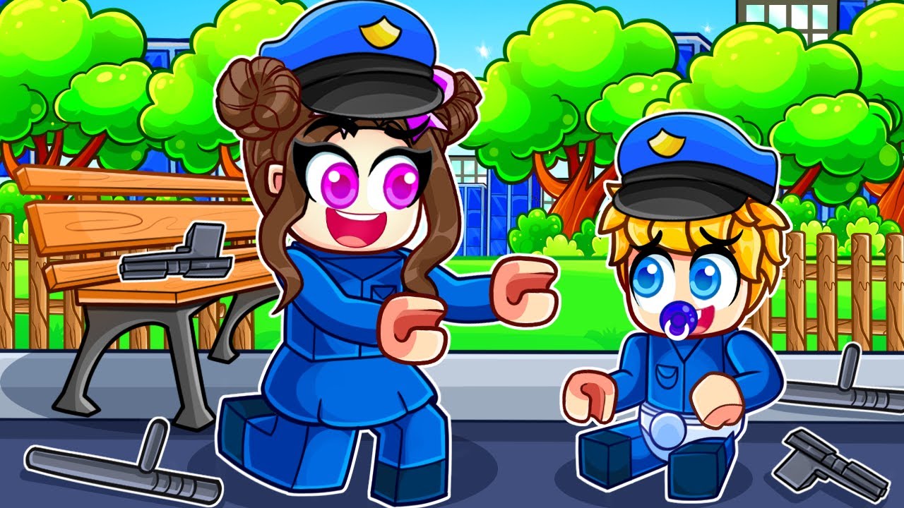 Ich wurde ADOPTIERT als Baby POLIZIST in Roblox Snapchat!