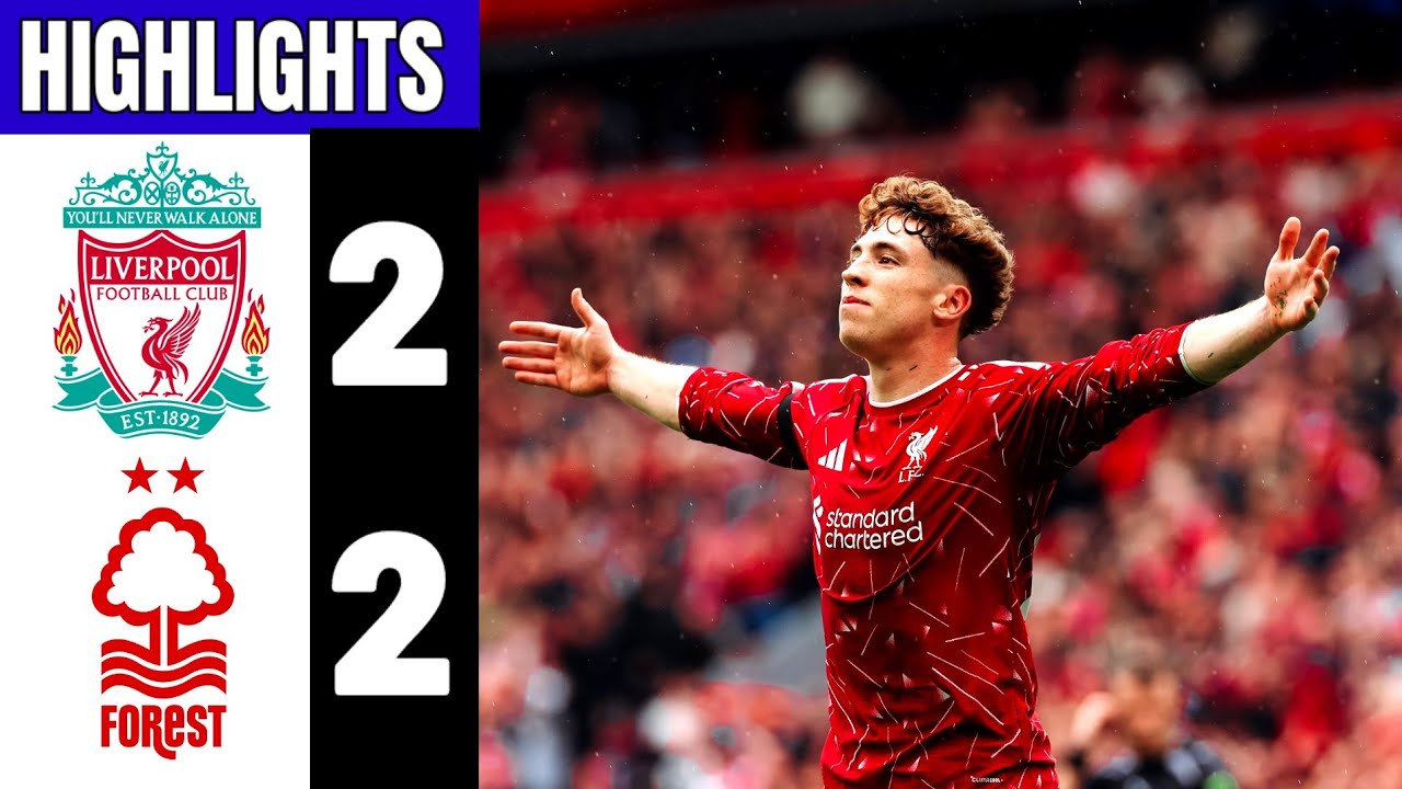 Liverpool vs Nottingham Forest 2-2 Highlights & Goals | V&iacute;ctor Mu&ntilde;oz & Isak Goal | Premier League