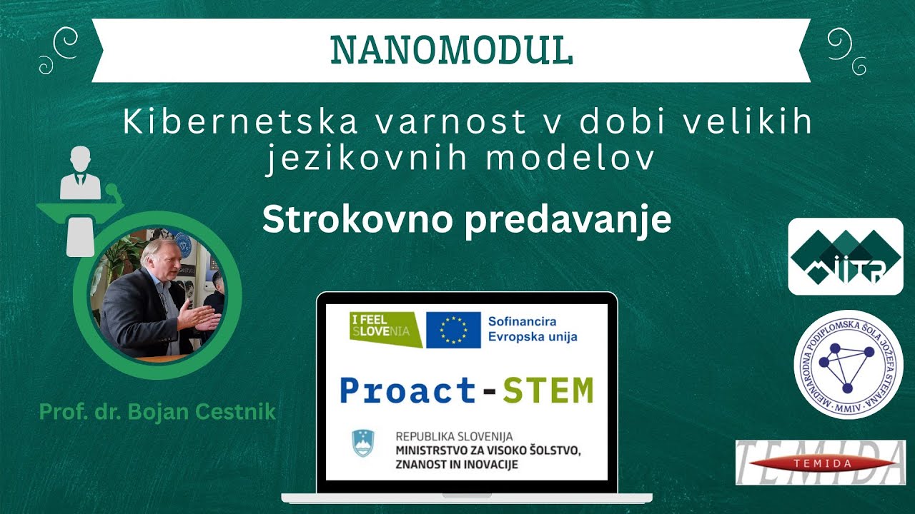 Strokovno predavanje: Kibernetska varnost v dobi velikih jezikovnih modelov