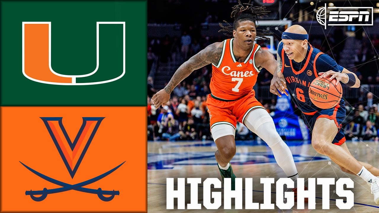 ACC Tournament: Miami Hurricanes vs. Virginia Cavaliers | Full Game Highlights | ESPN CBB