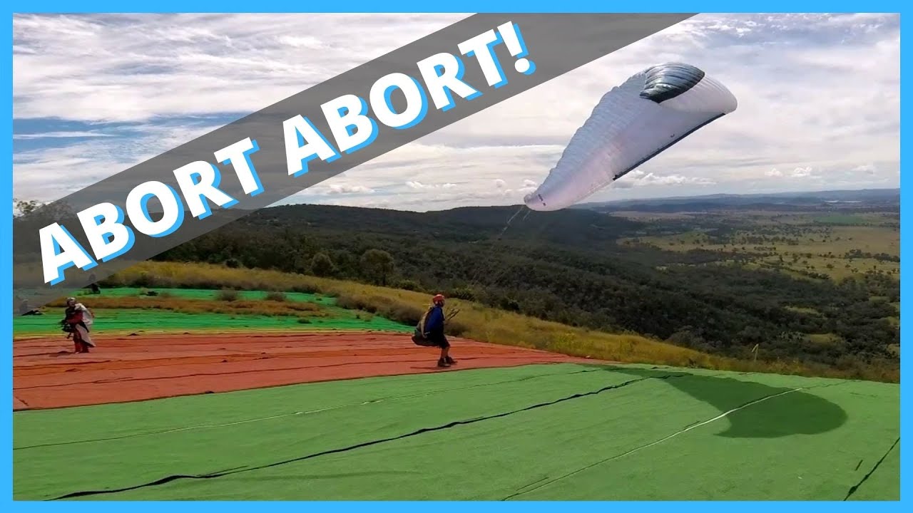 Paragliding Launch, Abort and Fail Compilation