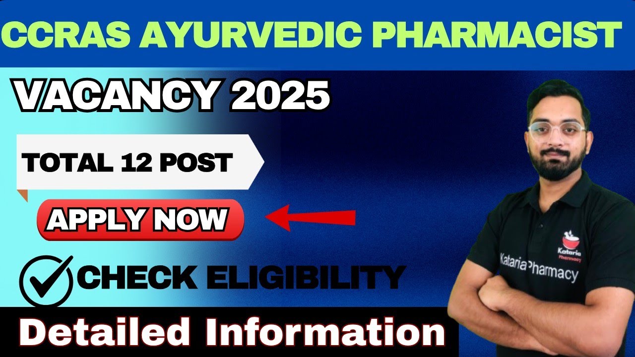 Ayurvedic Research Council Mein Pharmacist Vacancy 📢 | Central Govt Job | Full Details in Hindi