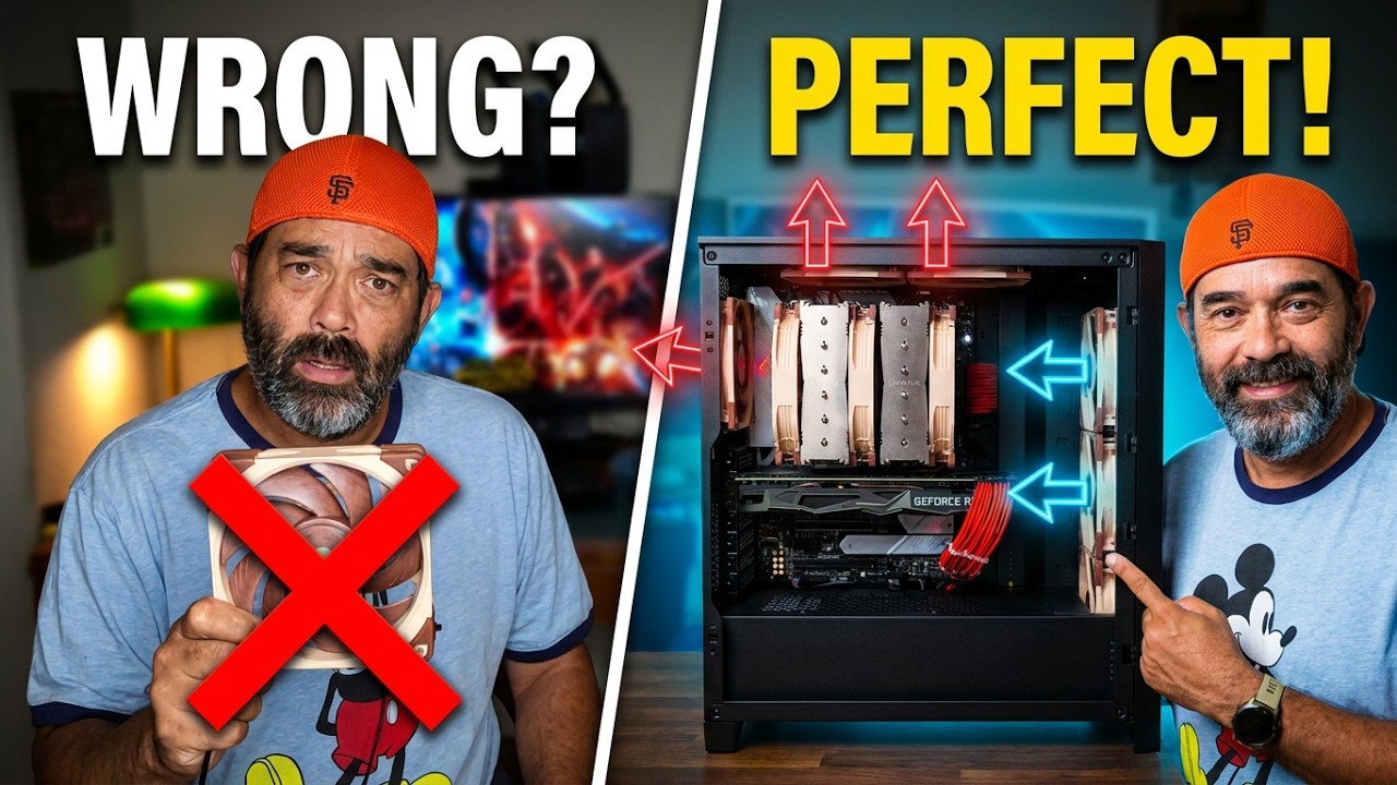 Noctua Fans -  Setting up your PC fans for the best airflow (for beginners and first time builders)