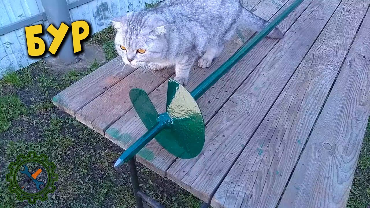 Супермощный ЗЕМЛЯНОЙ БУР ИЗ МЕТАЛЛОЛОМА / Homemade EARTH DRILL