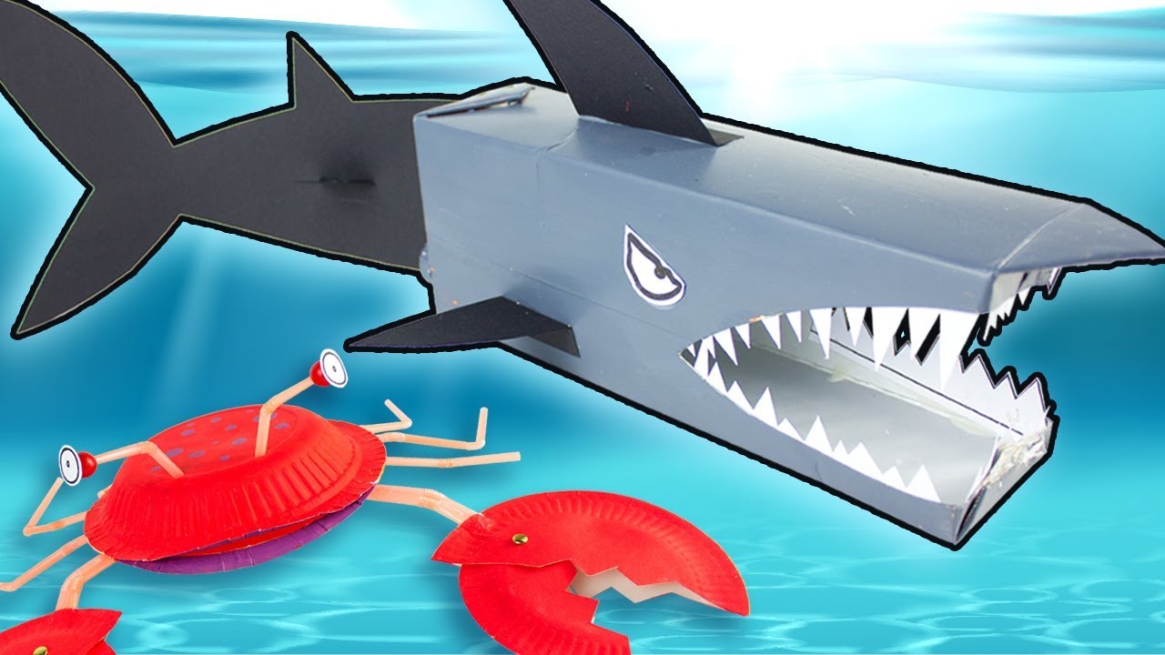 How to Make a Cardboard Shark, Crazy Crab and More! | DIY Summer Crafts