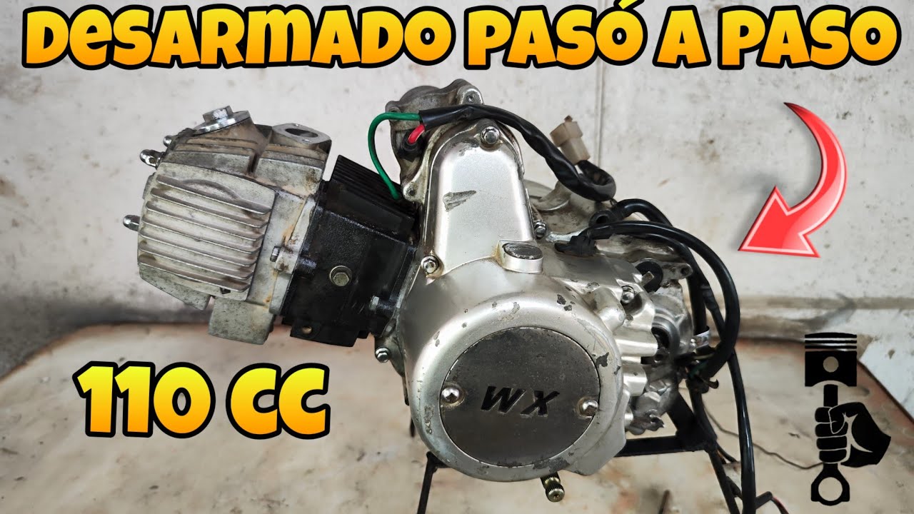 DESARMADO DE MOTOR 110 CC COMPLETO / bien explicado PASO A PASO 🔧