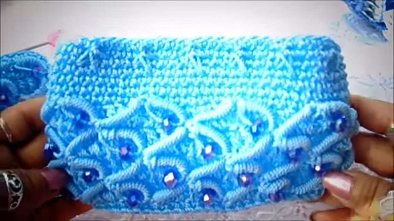 Monedero a Crochet punto Estrella de Mar