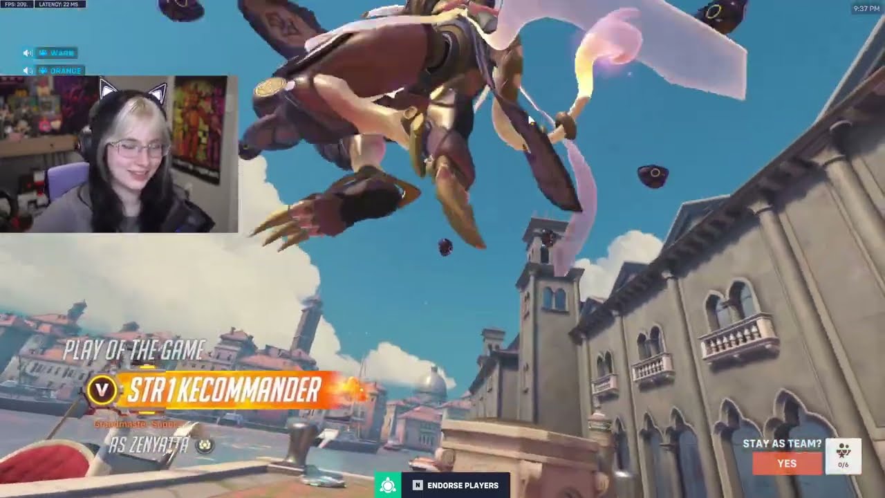 17 тысяч исцелений! POTG! Сезон 17! Аспен Дзенъятта, топ-500 игрового процесса Overwatch 2