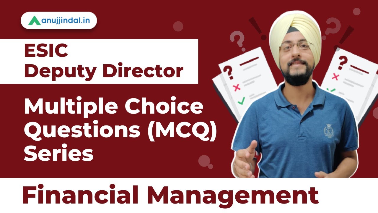 ESIC Deputy Director | Financial Management - MCQ Series by Harneet Sir
