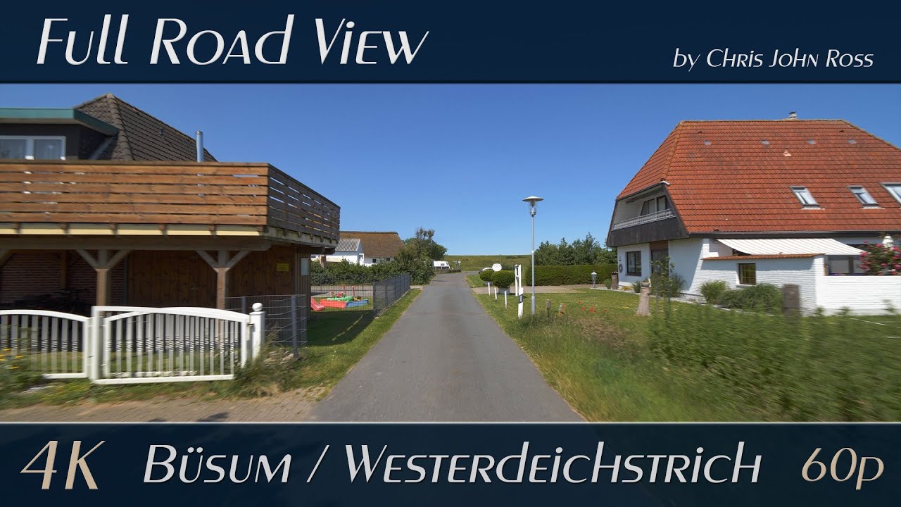 Büsum - Westerdeichstrich: Hans-Reiher-Straße, Dithmarscher Str., Neuenkoog, Stadtweg, Stinteck - 4K