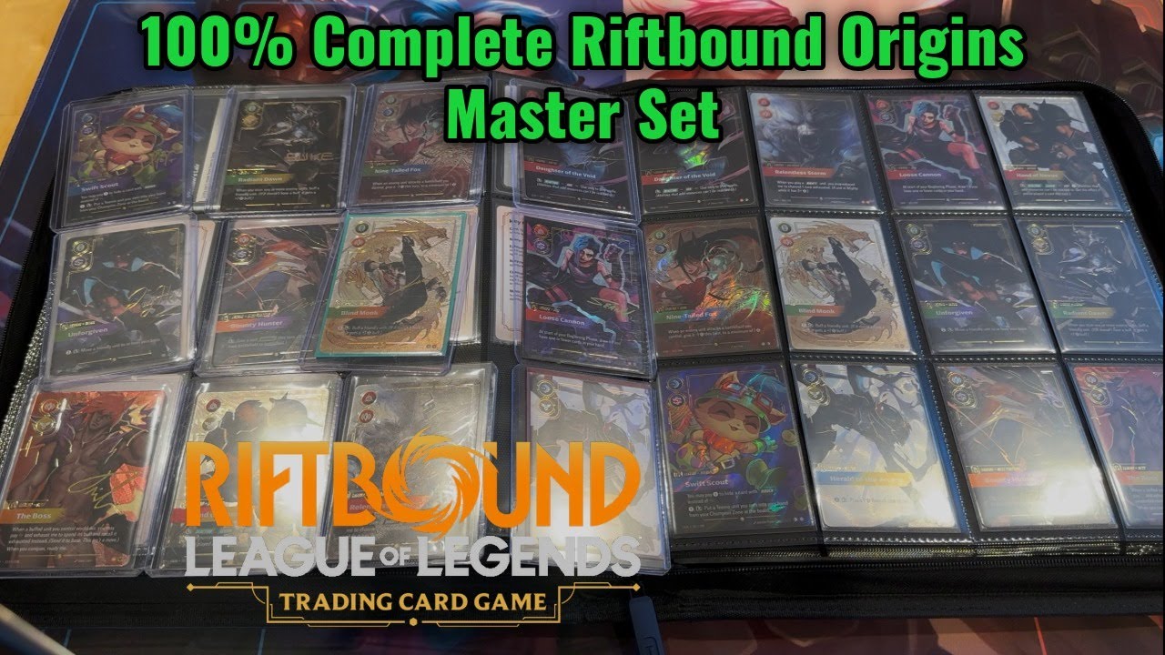 World's First COMPLETE Riftbound Origins Master Set (Signatures Included!!!) #riftbound