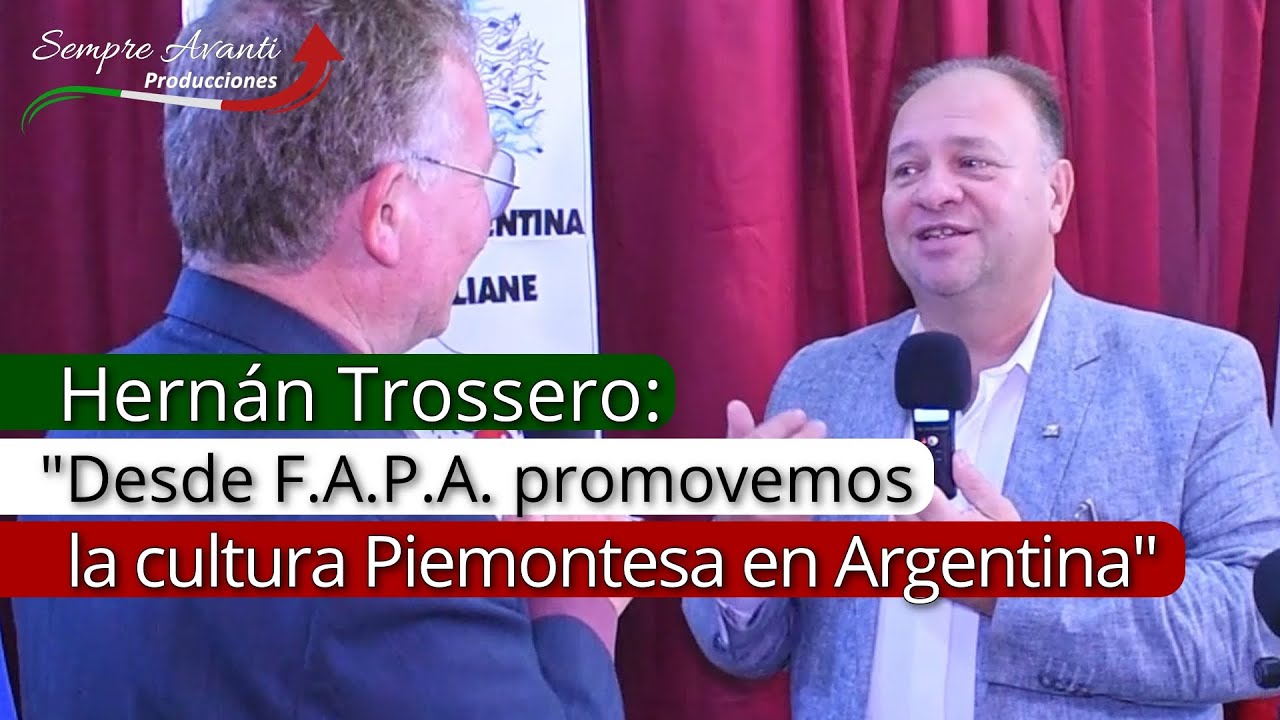 Hernán Trossero, Presidente de F.A.P.A., en el 