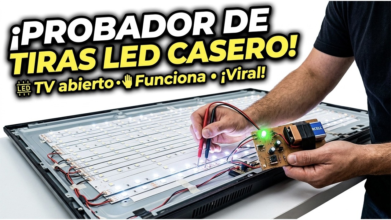 Cómo HACER un probador de tiras LED casero FÁCILMENTE!