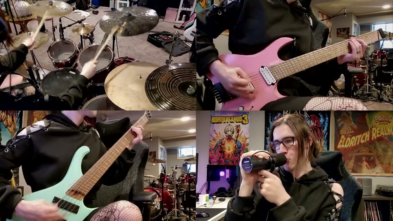 Orbital Gate - Robosexual Nymphomaniac (Guitar/Bass/Drum/Vocal Playthrough)