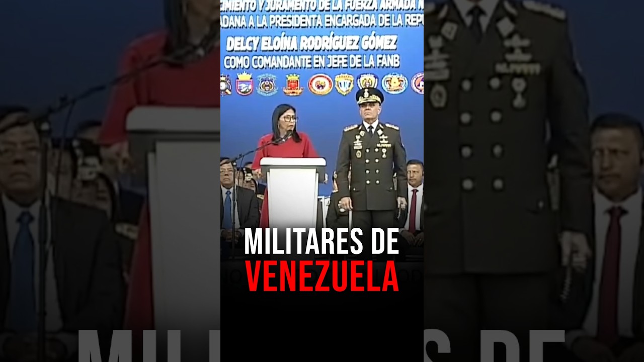 Militares de Venezuela juran &ldquo;lealtad y subordinaci&oacute;n&rdquo; a Delcy Rodr&iacute;guez #voznews #daystar