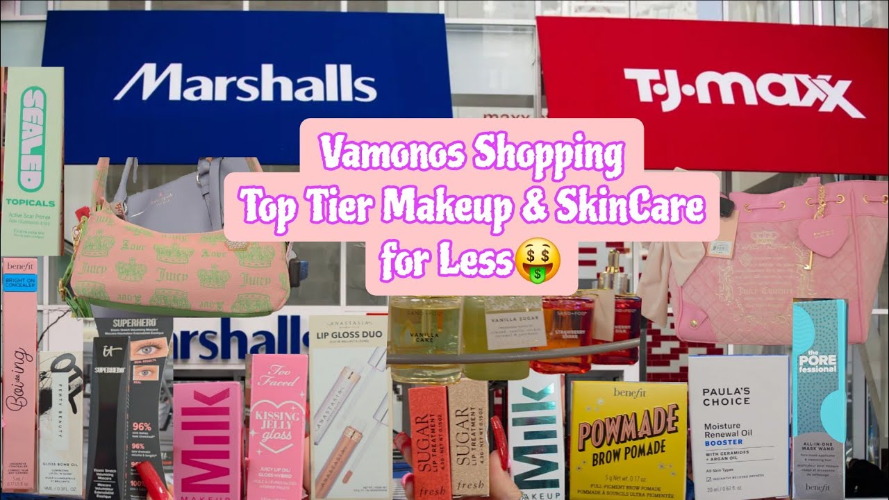VAMONOS SHOPPING @TJMAXX & MARSHALL'S TOP TIER MAKEUP & SKINCARE FINDS FOR LESS🤑