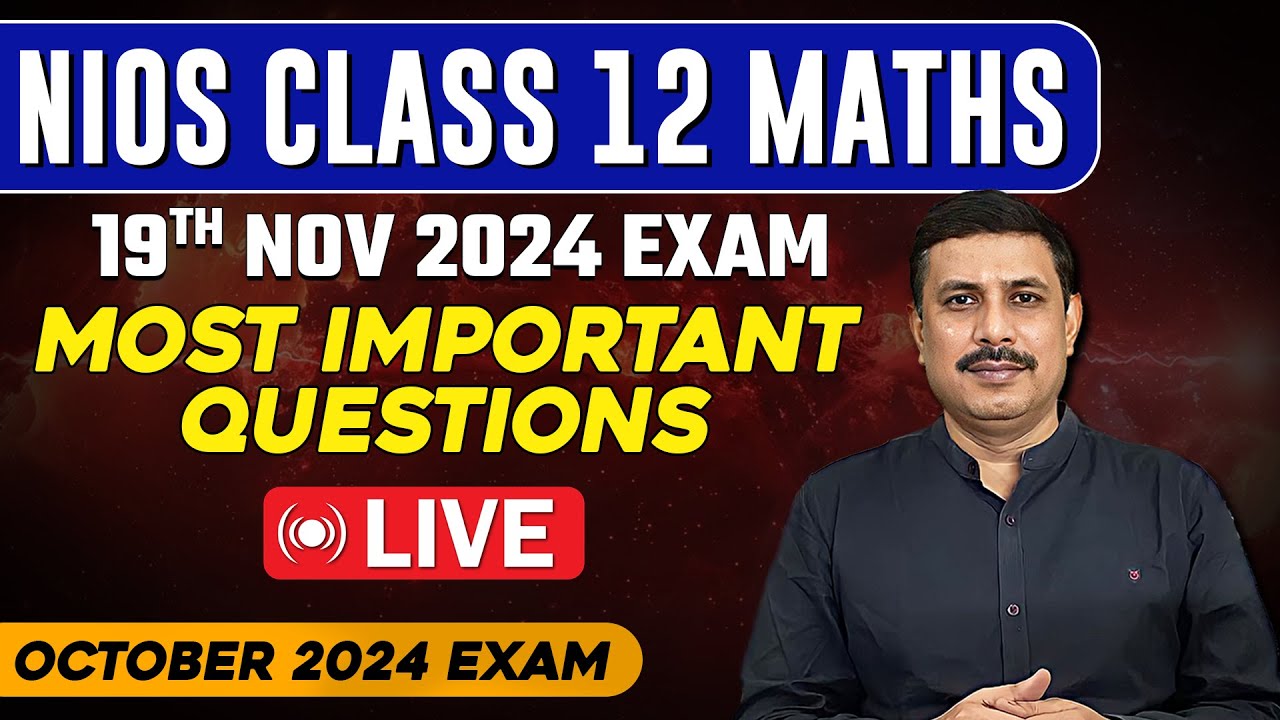 How to write answer in Maths Class 12 Exam | 19th November 2024