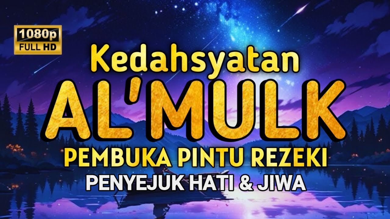 MUROTTAL AL'QURAN MERDU PENGANTAR TIDUR, SURAH AL MULK  PEMBUKA PINTU REZEKI , TERHINDAR SIKSA KUBUR