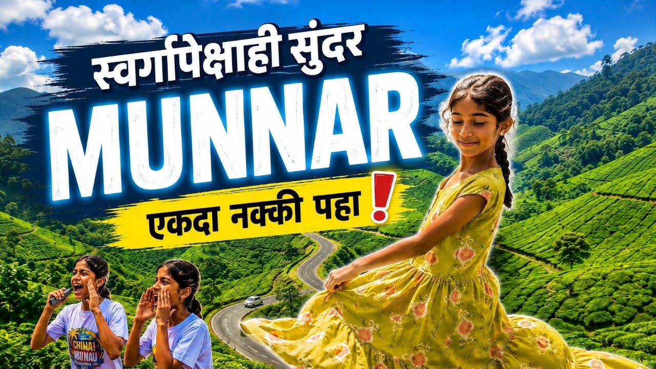 आयुष्यात एकदा तरी पहावे असे ठिकाण - केरळ मुन्नार 