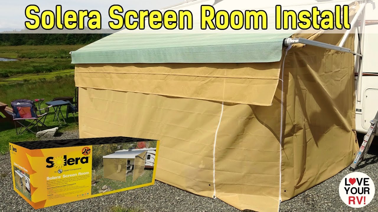 LCI Solera RV Awning Screen Room Installation