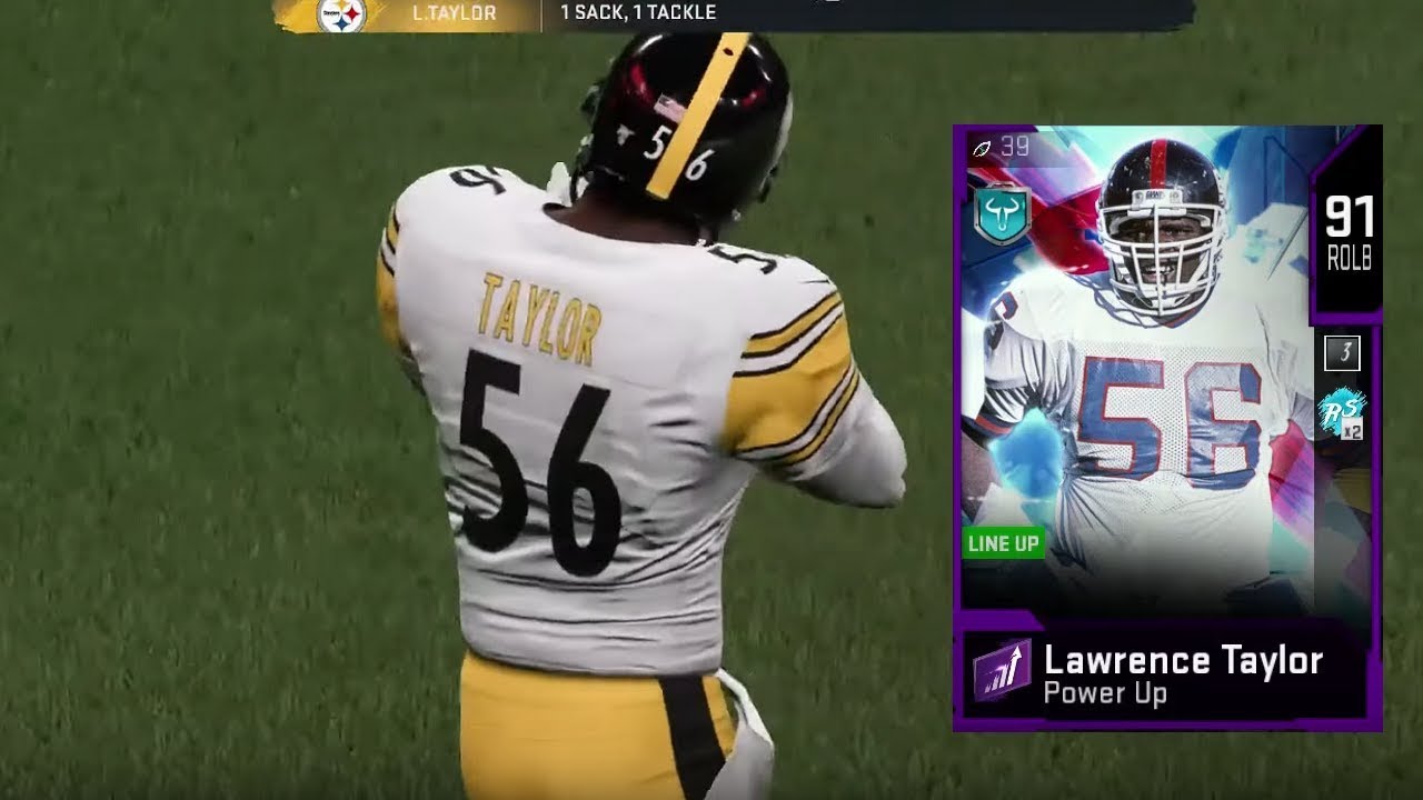 POWERED UP 91 OVR LAWRENCE TAYLOR IS A BEAST! MADDEN 20 ULTIMATE TEAM GAMEPLAY