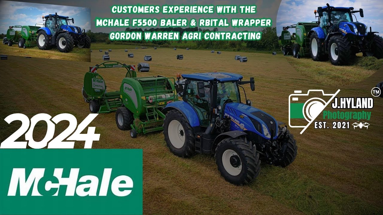Customers Experience with the Mchale F5500 Baler & Rbital Wrapper Gordon Warren Agri Contracting