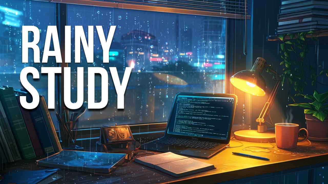 Rainy Late-Night Study Music (No Vocals) | Deep Focus, No Distractions