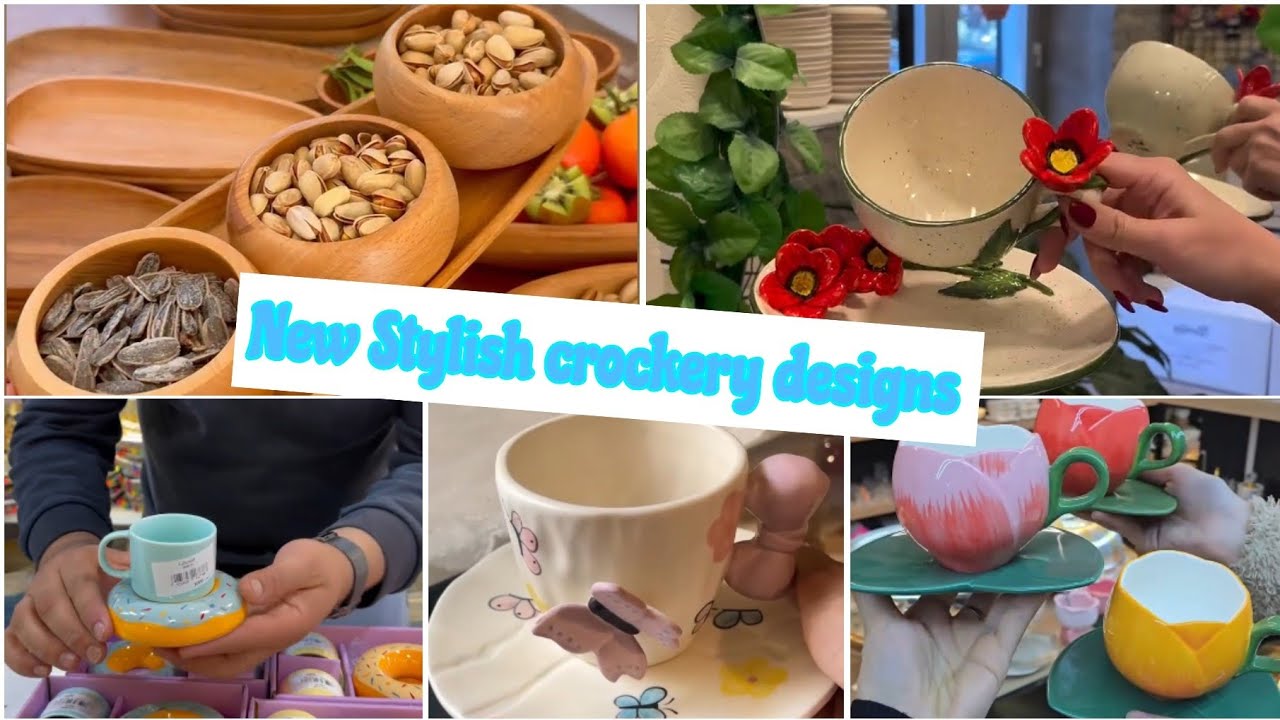 Beautiful latest crockery designs.#crockery #home #diningroomsets #teaaccessories #cookwaressets 