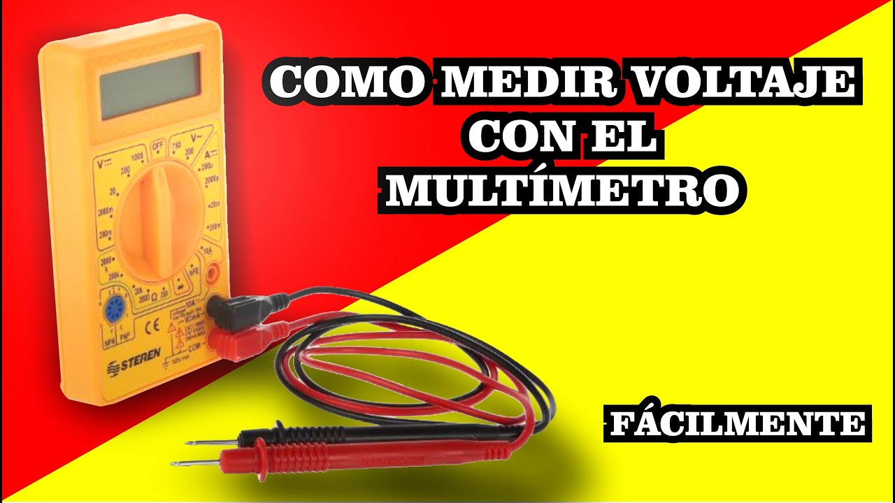 como medir el voltaje con un multimetro econ&oacute;mico paso a paso bien explicado tips de uso y ejemplos