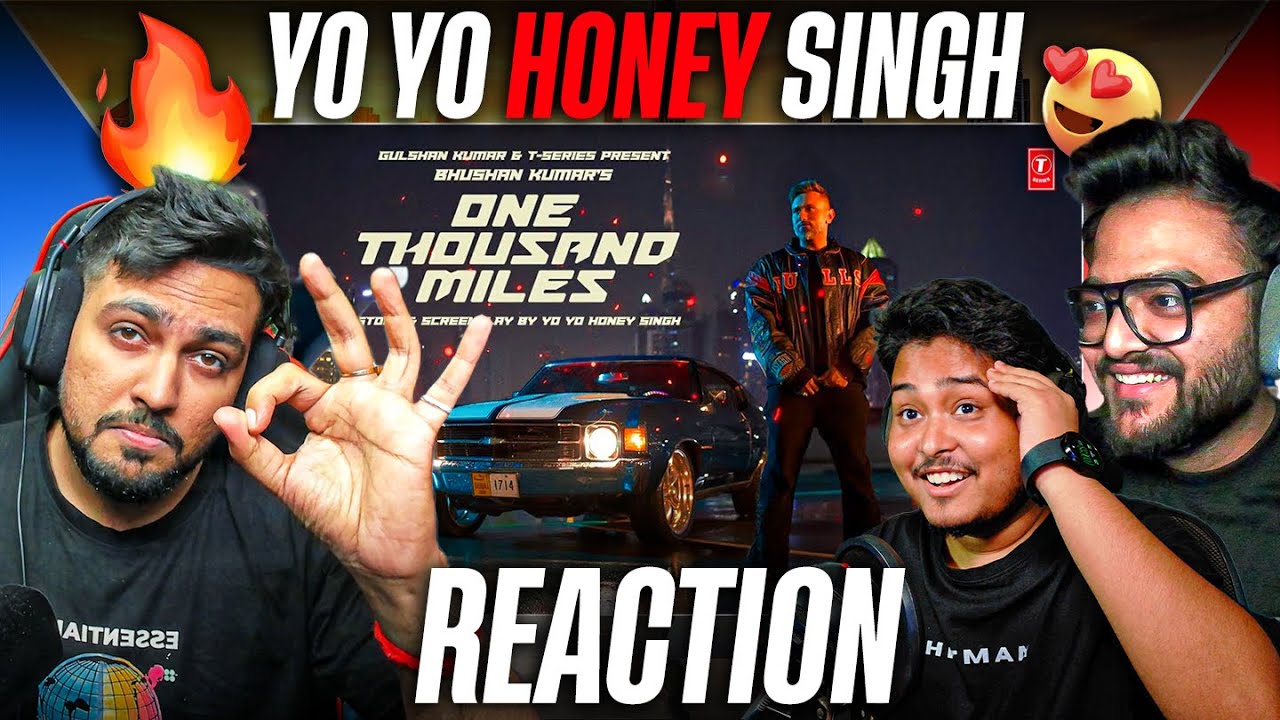 Yo Yo Honey Singh Back With A Banger! 🔥🤯 ONE THOUSAND MILES Video Reaction | Desi Bros TV