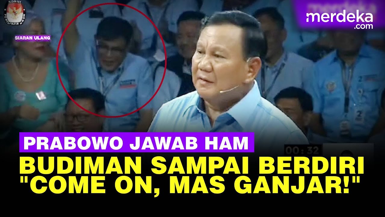 Prabowo Skak Ganjar Jawab Kasus HAM sampai Bikin Budiman & Aktivis 98 Berdiri