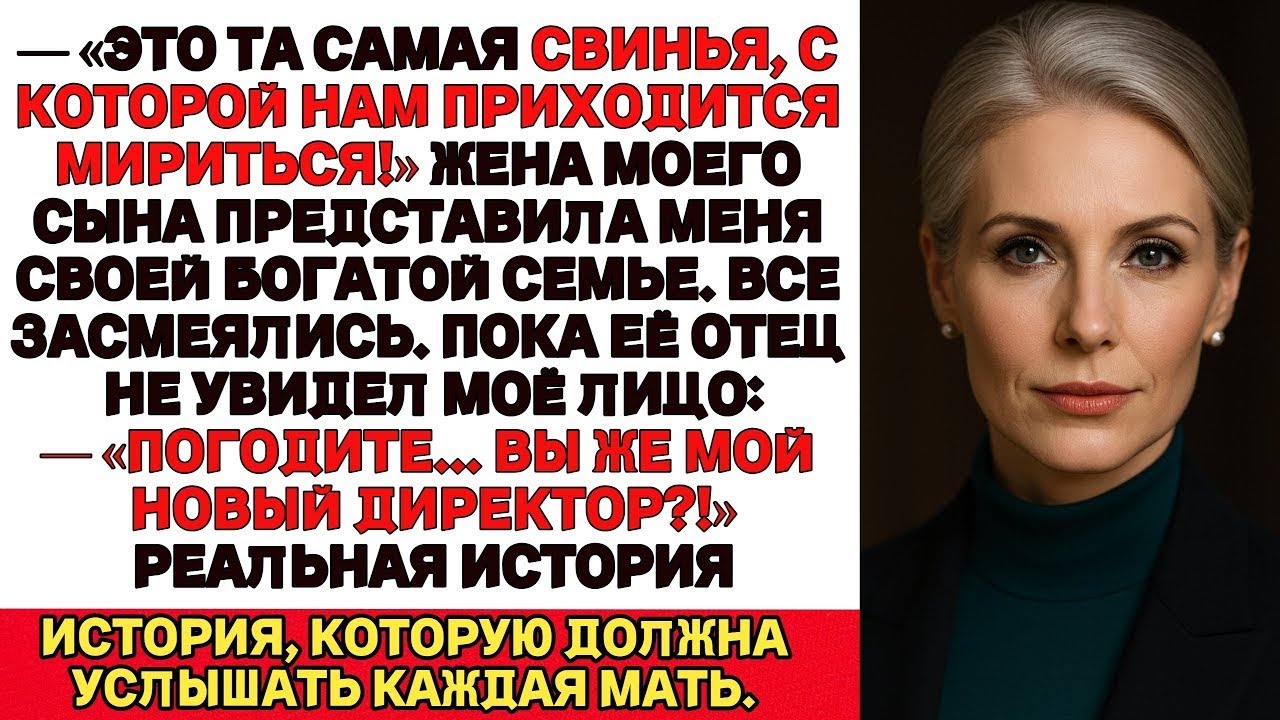 На свадьбе невестка назвала меня жирной свиньёй, а её отец узнал: я миллионерша, купившая его фирму