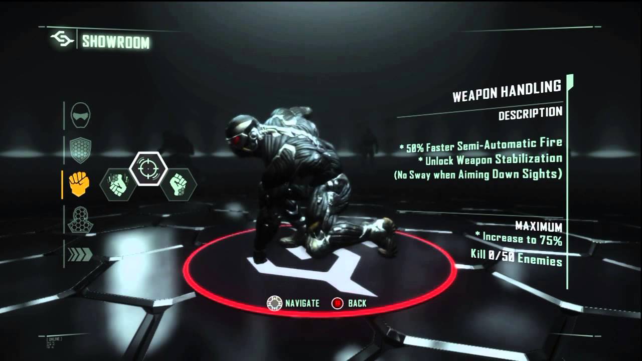 Crysis 3 Nanosuit Showroom