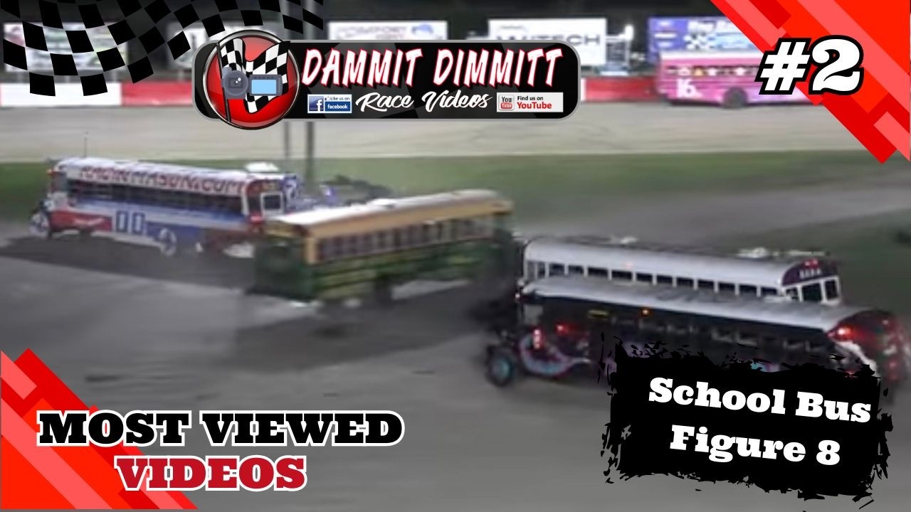 7 12 2025 Grundy County Speedway Figure-8 School Bus Race