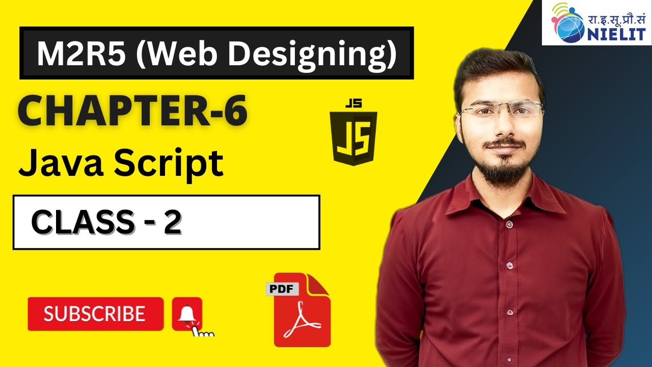 O Level Course M2 R5 | Chapter -6 Class -2 JAVSScript Introduction  | Lecture 28 #Html #javascript