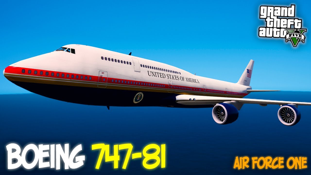 НОВЫЙ САМОЛЕТ ПРЕЗИДЕНТА США - BOEING 747-8i - ГТА 5 МОДЫ (GTA 5 MODS) - БАГИ, ПРИКОЛЫ