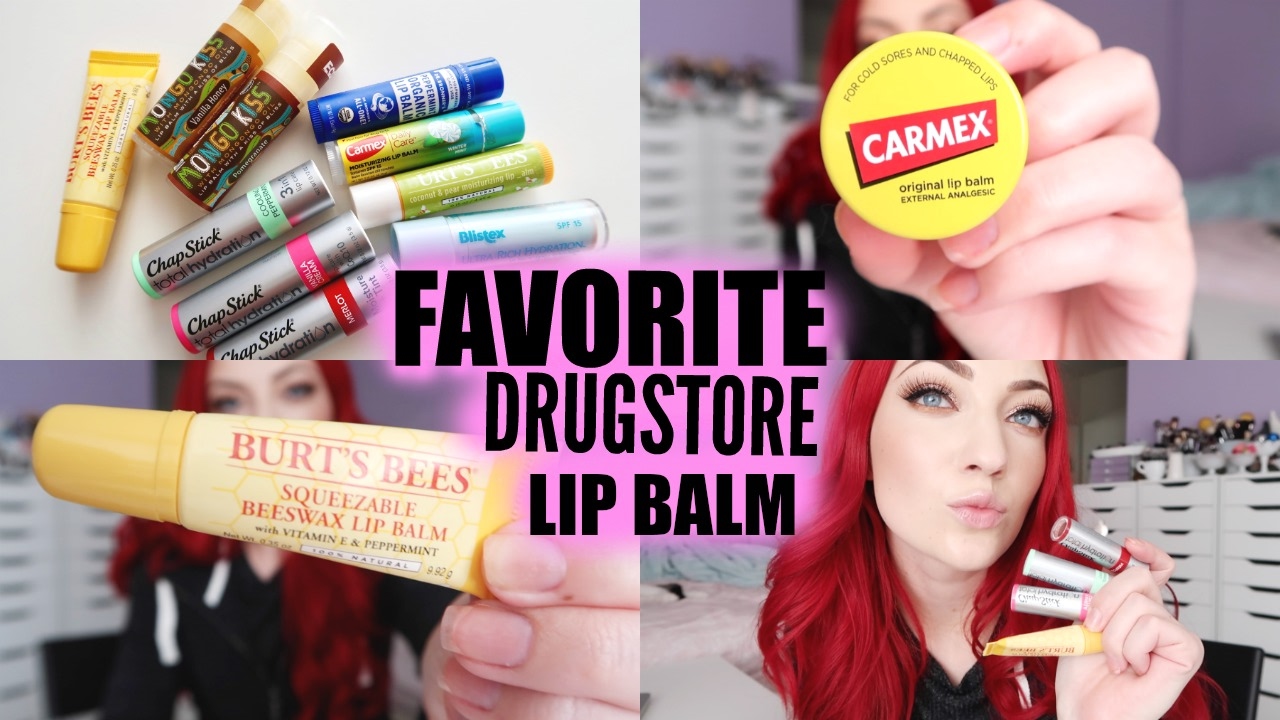 FAVORITE DRUGSTORE LIP BALMS